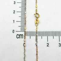 Cadena de semilla de oro 14k 55 cm Mod. 110