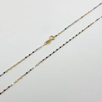 Cadena de semilla de oro 14k 55 cm Mod. 110