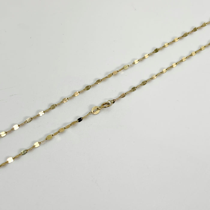 Cadena de semilla de oro 14k 55 cm Mod. 220