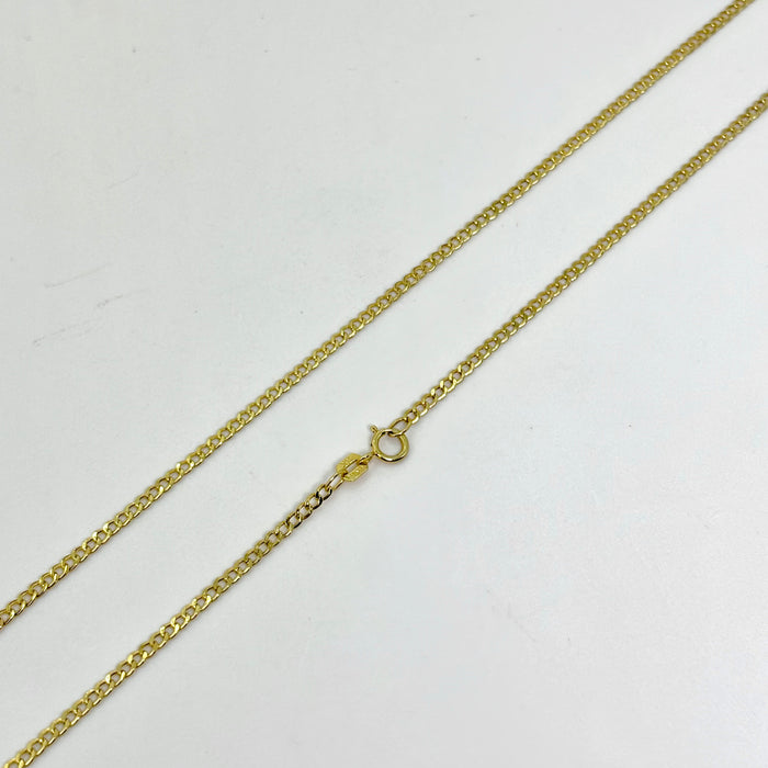 Cadena cubana ultraligera de oro 14k 55 cm mod. 5522