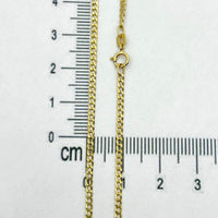 Cadena cubana ultraligera de oro 14k 55 cm mod. 5522
