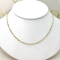 Cadena de semilla de oro 14k 55 cm Mod. 220