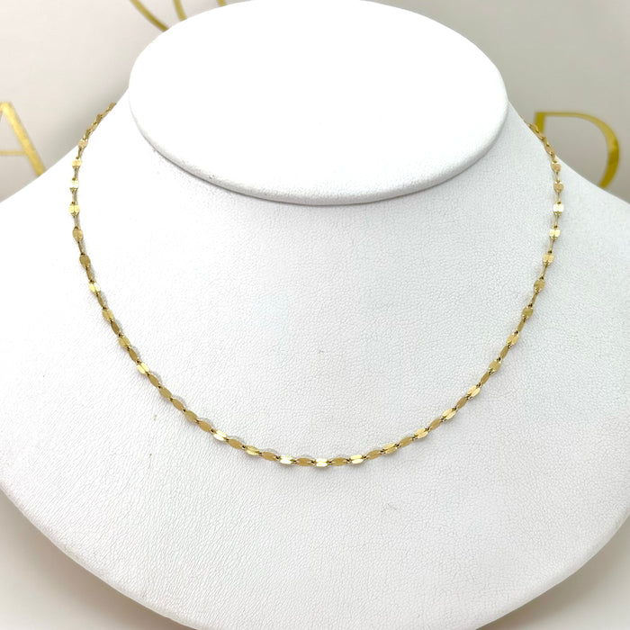 Cadena de semilla de oro 14k 55 cm Mod. 220