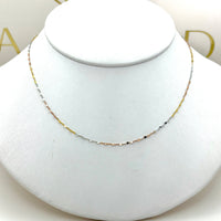Cadena de semilla de oro 14k 55 cm Mod. 110