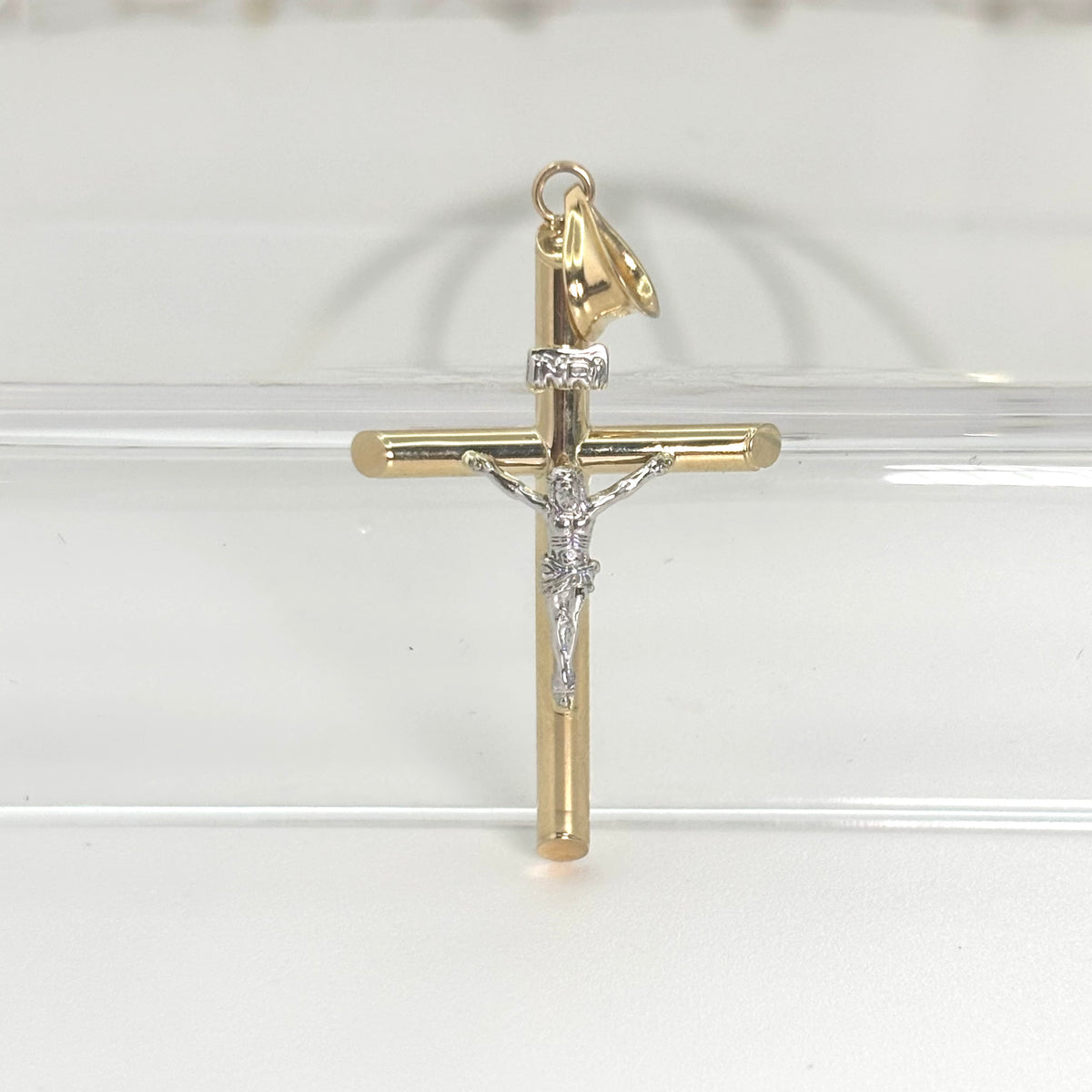 Dije de cruz 14k unisex