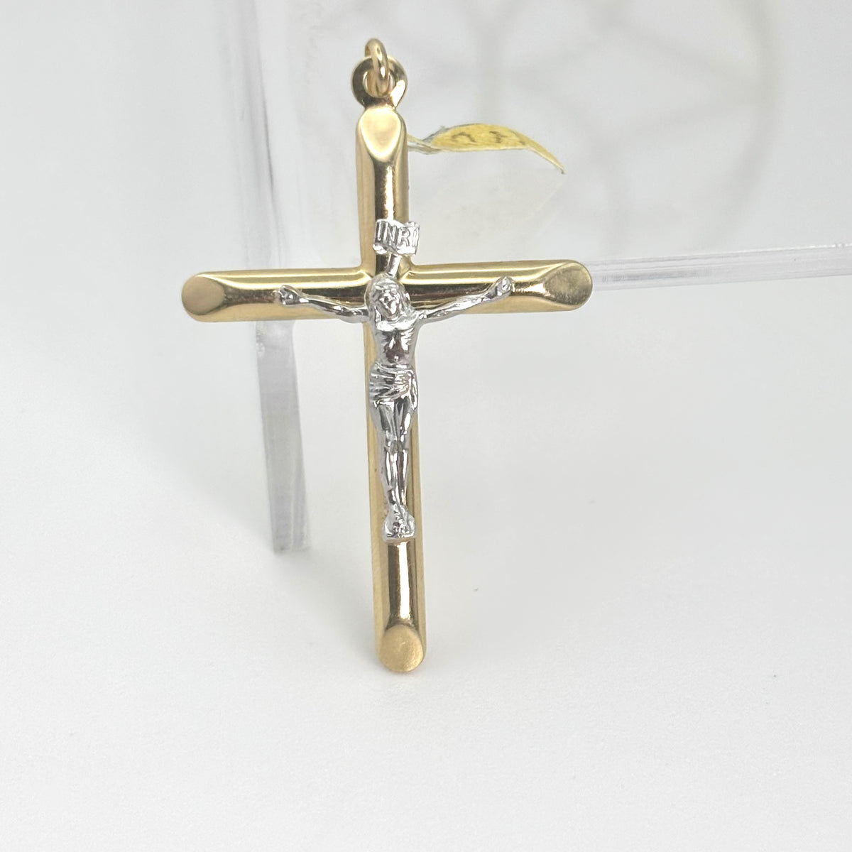 Dije de cruz de oro 14k