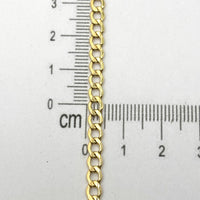 pulsera cubana de oro amarillo 14k para caballero