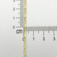 Pulsera 3x1 de oro 14k amarillo delgada para caballero