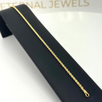 Pulsera torsal delgada para caballero