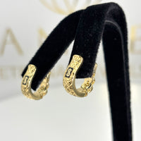 Aretes de diseñador tipo biselado