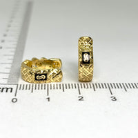 Aretes de diseñador tipo biselado