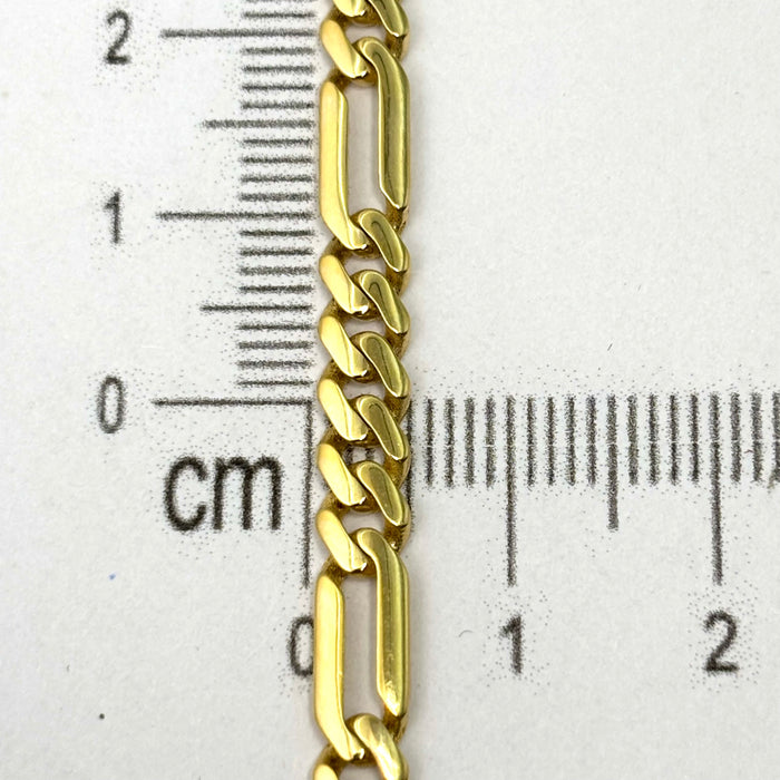 Cadena de oro 14k para dama tejido 5x1