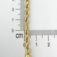 Pulsera tejido fígaroen oro 14k para dama
