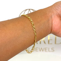 Pulsera tejido doble rombo para dama