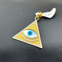 Dije de triangulo con ojo turco