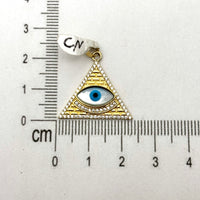 Dije de triangulo con ojo turco