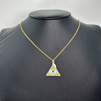Dije de triangulo con ojo turco