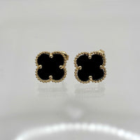 Aretes de trébol grandes