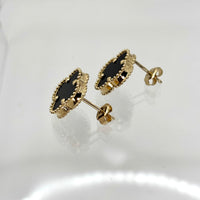 Aretes de trébol grandes