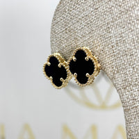 Aretes de trébol grandes