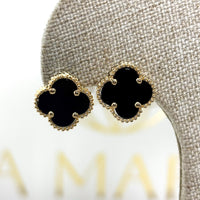 Aretes de trébol grandes