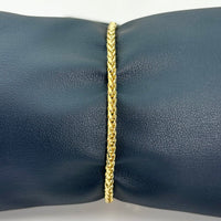 Pulsera tejido espiga de oro 14k mod. 2402
