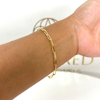 Pulsera de clip de oro 14k Mod. 1602