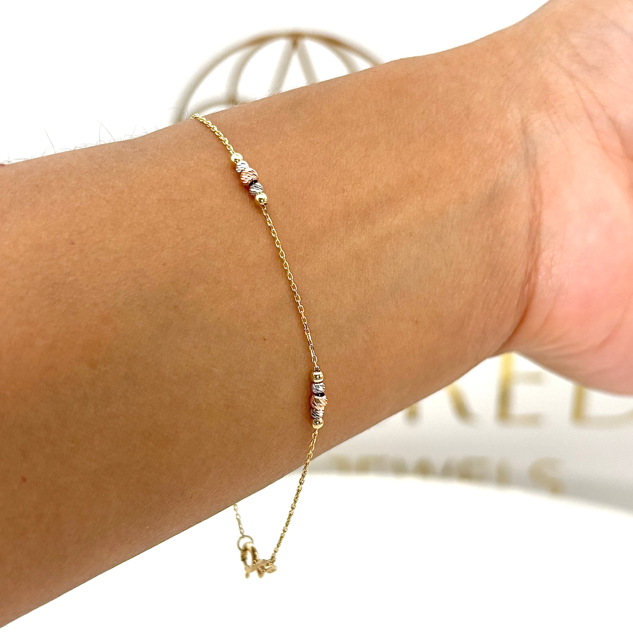 Pulsera viviana de cinco bolitas