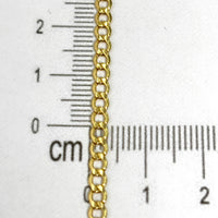 Pulsera cubana amarilla de oro 14k mod.1830
