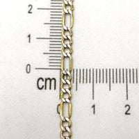 Pulsera 3x1 diamantada de oro 14k mod. 1835