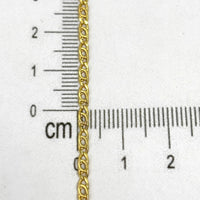 Pulsera tejido ojo de tigre de oro 14k Mod. 1425