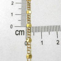 Pulsera 5x1 especial con acabado diamantado de oro 14k Mod.1730
