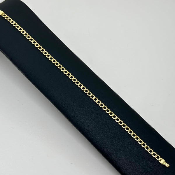 Pulsera cubana amarilla de oro 14k mod.1830