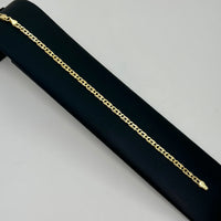 Pulsera tejido ojo de tigre de oro 14k Mod. 2403