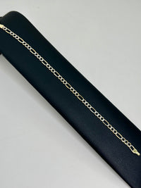 Pulsera 3x1 diamantada de oro 14k mod. 1835