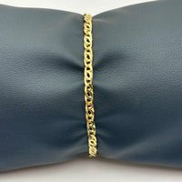 Pulsera tejido ojo de tigre de oro 14k Mod. 2403