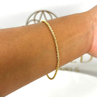 Pulsera torsal de  oro 14k mod. 1420