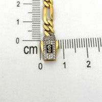 Pulsera de diseñador 5x1 lisa para dama
