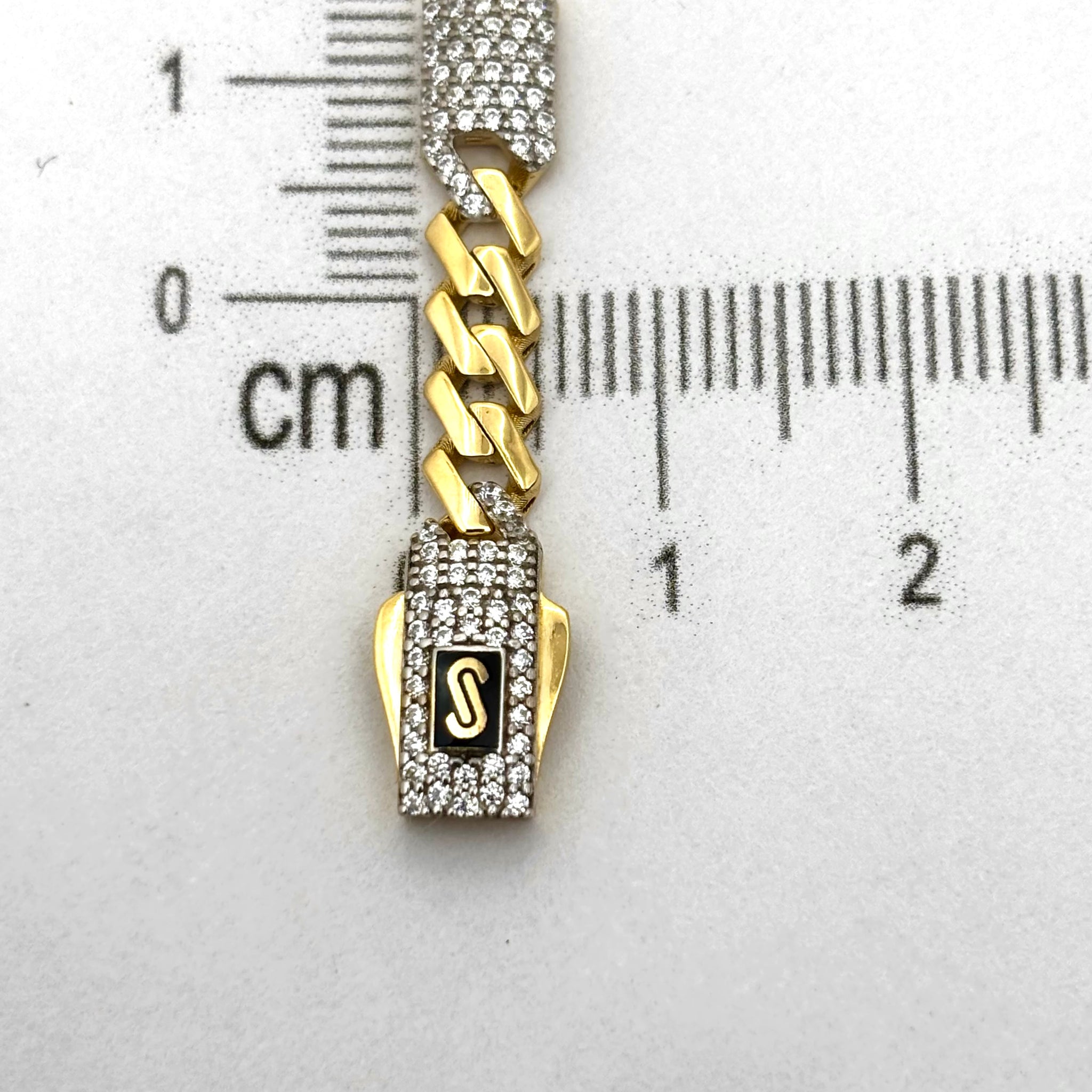Pulsera de diseñador 5x1 con acabado especial y circonias