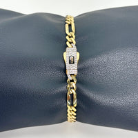 Pulsera de diseñador 5x1 lisa para dama