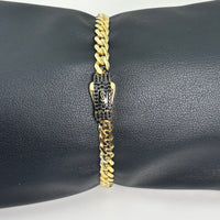 Pulsera de diseñador piedras natural Onix en broche