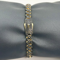 Pulsera de diseñador  con piedra natural Onix