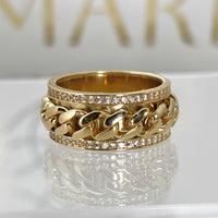 Anillo cubano giratorio para caballero