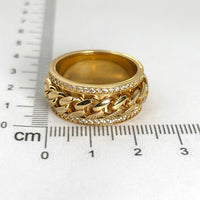 Anillo cubano giratorio para caballero