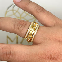 Anillo cubano giratorio para caballero