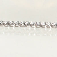 Pulsera tipo tenis en oro blanco