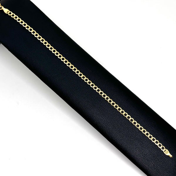 pulsera tejido cubana lisa calibre 3