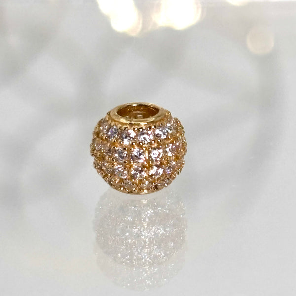 Dije de bola de fuego de oro 14k