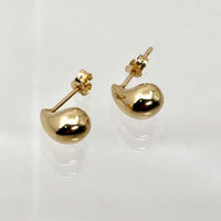 Aretes de gotas pequeños de oro 14k