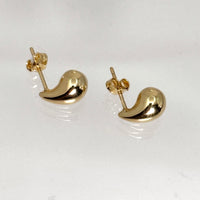 Aretes de gotas pequeños de oro 14k